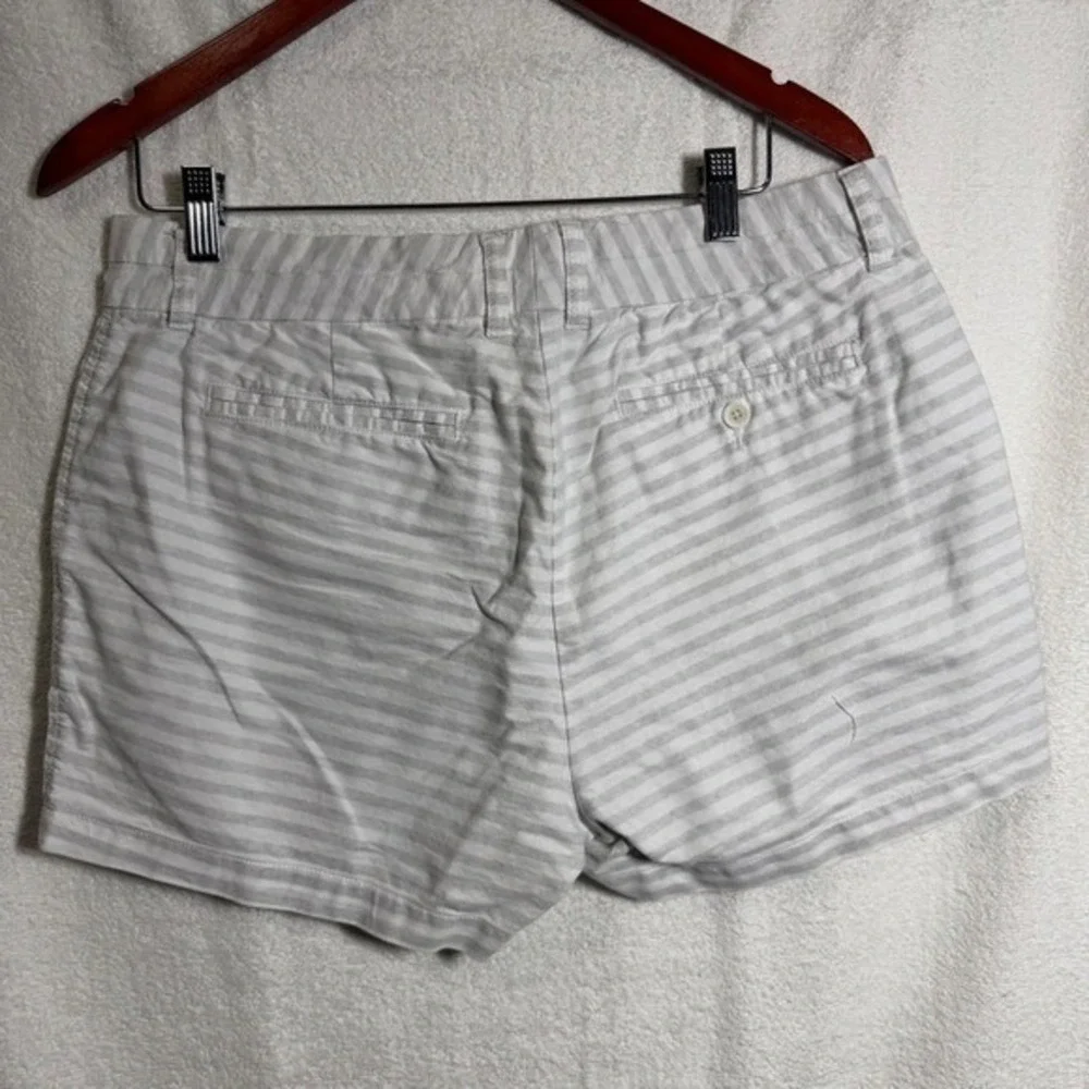 Sperry Women's Striped Shorts Size 31 Gray‎ White Nautical Summer
